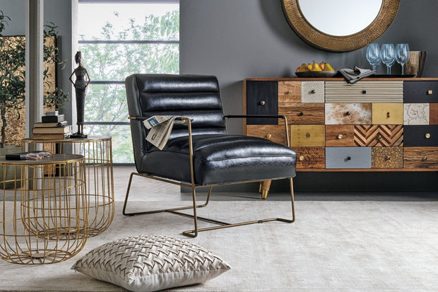 Bizzotto Credenza con 4 cassetti e 2 ante Dhaval Multicolore