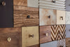 Bizzotto Credenza con 4 cassetti e 2 ante Dhaval Multicolore