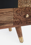 Bizzotto Credenza con 4 cassetti e 2 ante Dhaval Multicolore
