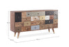 Bizzotto Credenza con 4 cassetti e 2 ante Dhaval Multicolore