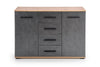 Halmar Credenza con 4 cassetti e 2 ante Liamis KM-4 Grigio