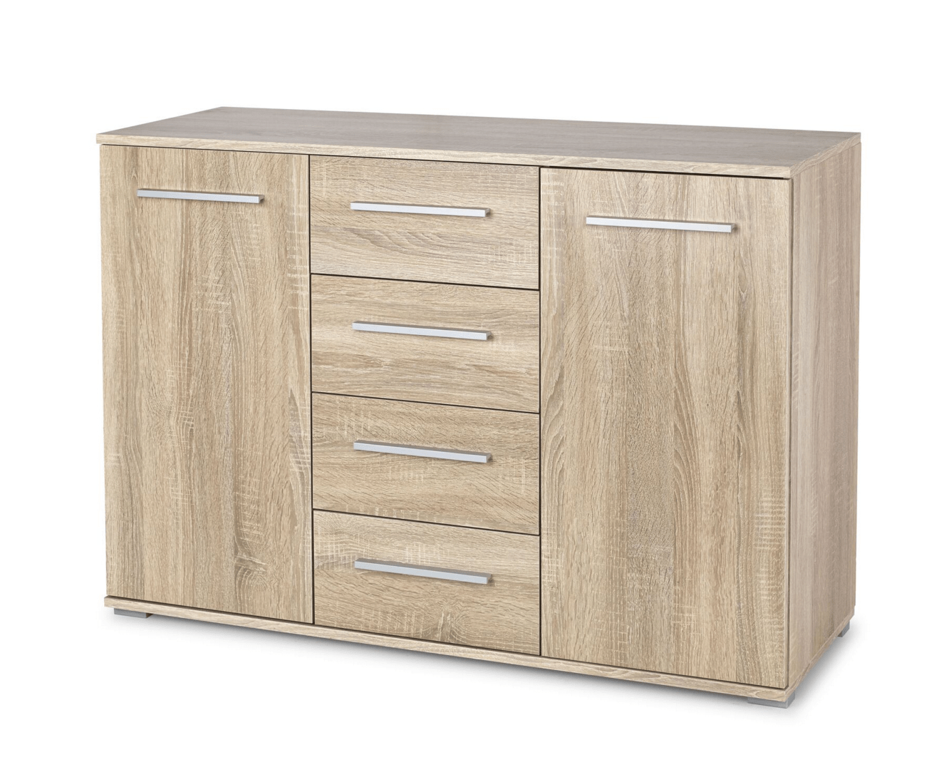 Halmar Credenza con 4 cassetti e 2 ante Liamis KM-4 Naturale