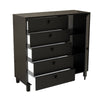 Asir Credenza con 5 cassetti e 1 anta Vilamo Alto VL83-338 Nero