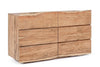 Bizzotto Credenza con 6 cassetti Aron Naturale