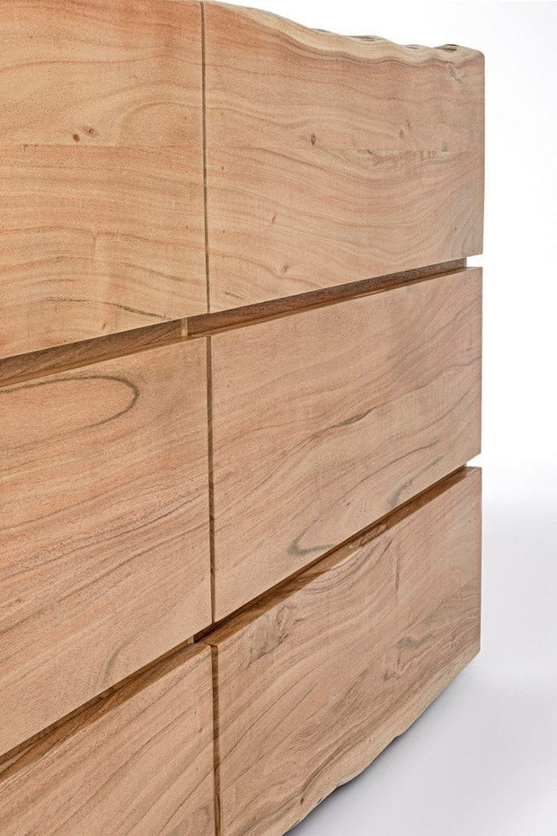 Bizzotto Credenza con 6 cassetti Aron Naturale