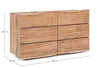 Bizzotto Credenza con 6 cassetti Aron Naturale