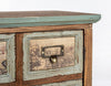 Bizzotto Credenza con 7 cassetti e 1 anta Kompart Naturale