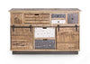 Bizzotto Credenza con 7 cassetti e 2 ante Tudor Naturale