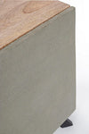 Bizzotto Credenza con vetrina con 2 cassetti e 2 ante Manchester Naturale