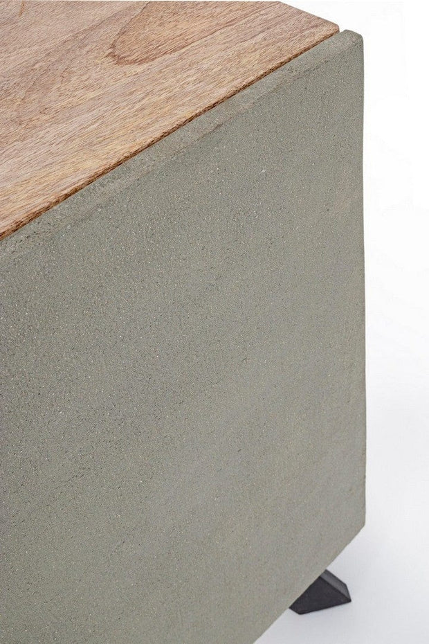 Bizzotto Credenza con vetrina con 2 cassetti e 2 ante Manchester Naturale
