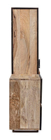 Bizzotto Credenza con vetrina con 2 cassetti e 2 ante Manchester Naturale