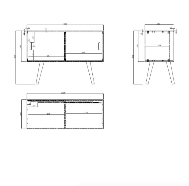 Actona Credenza Mitra Bianco