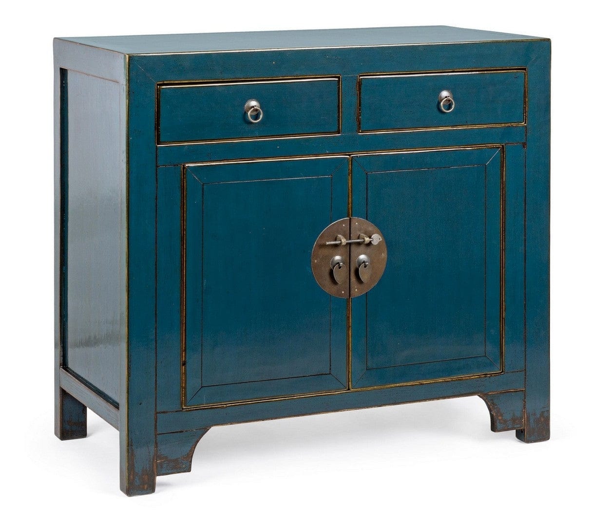 Bizzotto Dispensa con 2 cassetti e 2 ante Jinan Blu