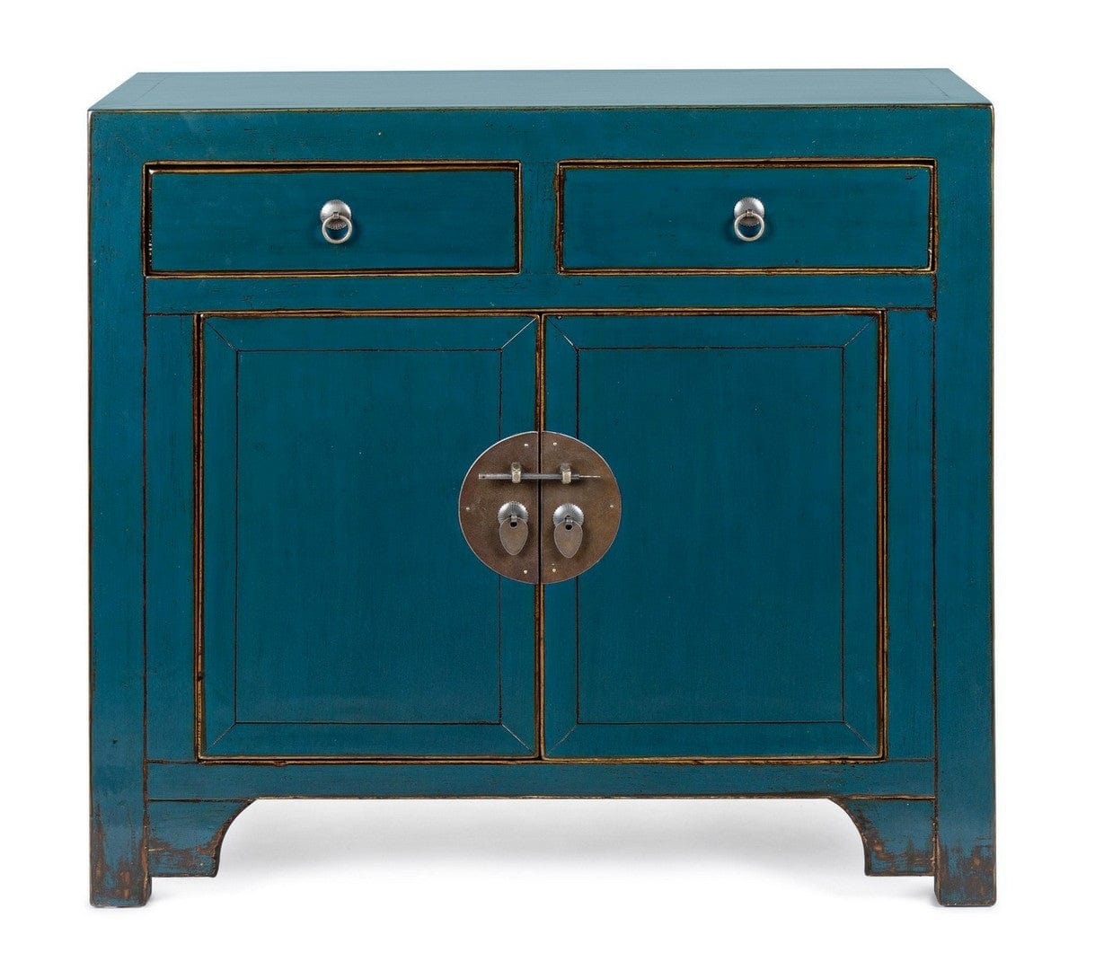 Bizzotto Dispensa con 2 cassetti e 2 ante Jinan Blu