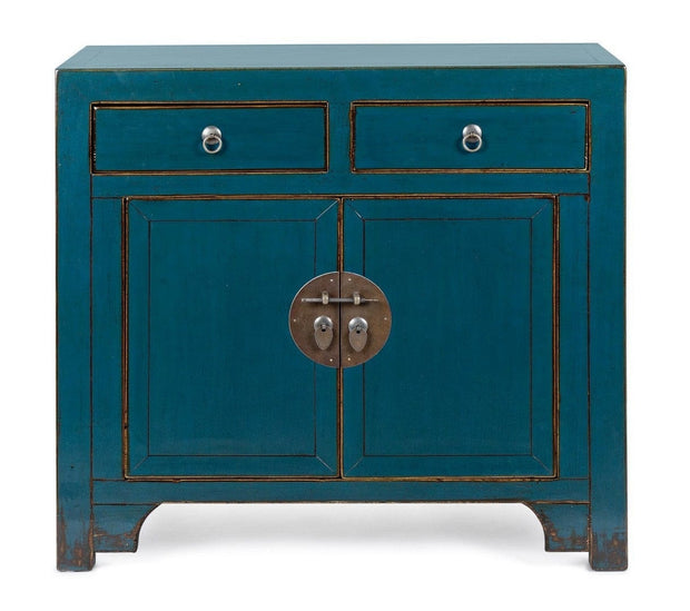Bizzotto Dispensa con 2 cassetti e 2 ante Jinan Blu