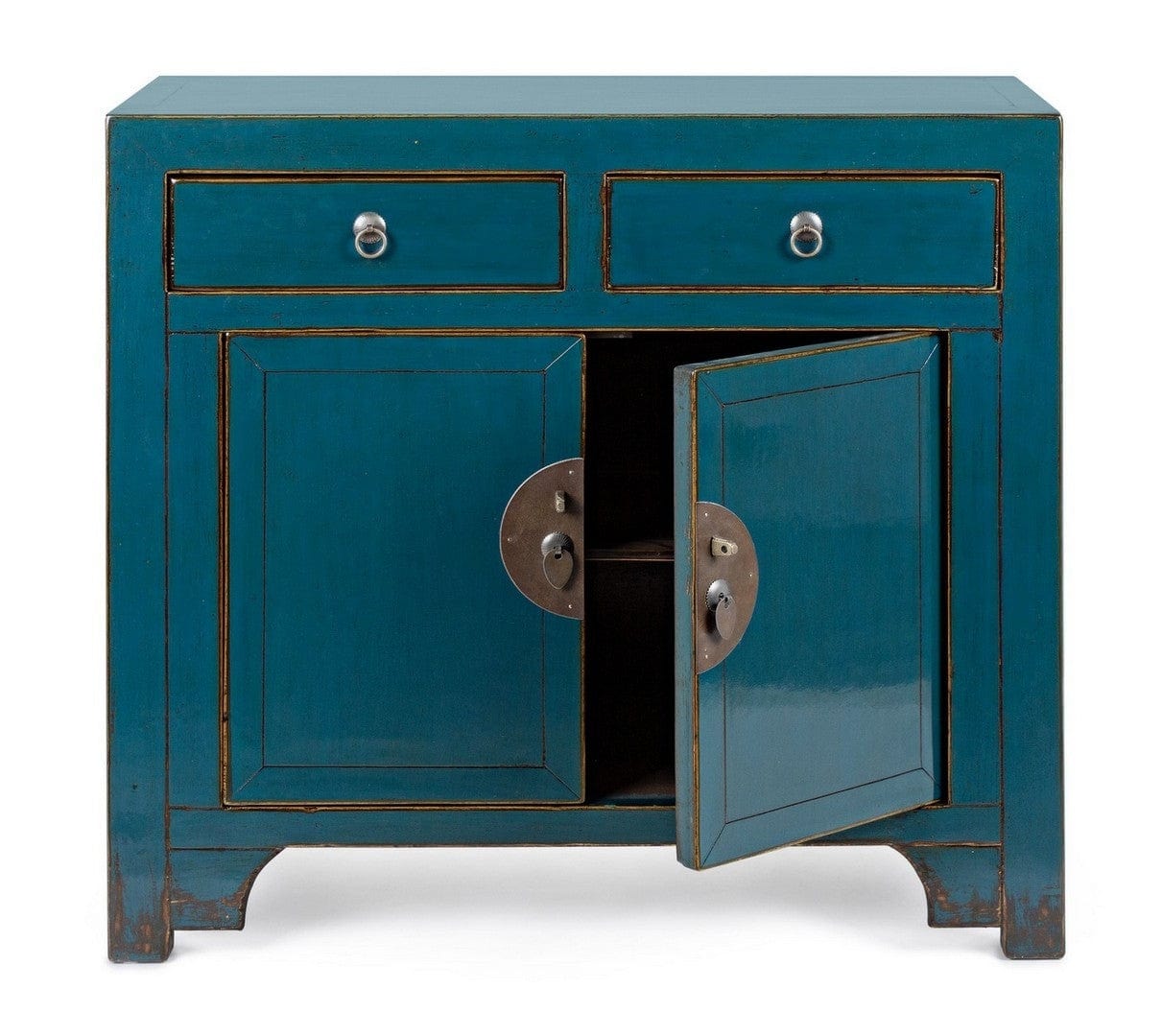 Bizzotto Dispensa con 2 cassetti e 2 ante Jinan Blu