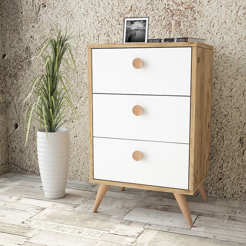 Asir Dispensa con 3 cassetti Vilamo VL68-211 Bianco