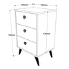 Dispensa con 3 cassetti Vilamo VL68-211 Bianco (3)