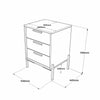 Asir Dispensa con 3 cassetti Vista VS3-CGA Grigio