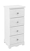 Bizzotto Dispensa con 4 cassetti Blanc Media Bianco