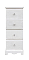 Bizzotto Dispensa con 4 cassetti Blanc Media Bianco