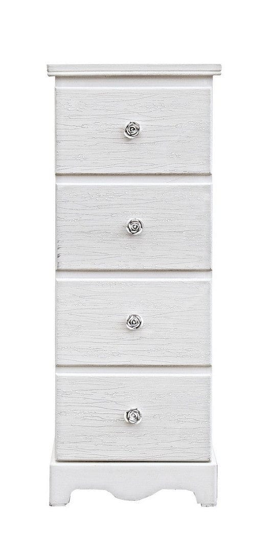 Bizzotto Dispensa con 4 cassetti Blanc Media Bianco