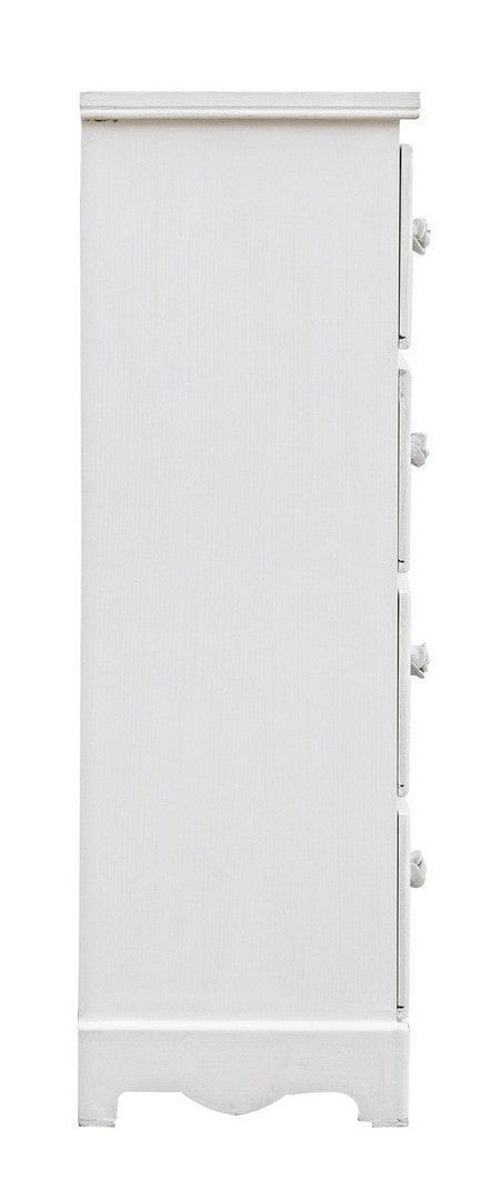 Bizzotto Dispensa con 4 cassetti Blanc Media Bianco