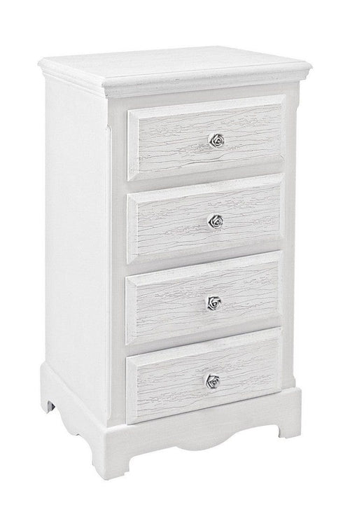 Bizzotto Dispensa con 4 cassetti Blanc Piccola Bianco