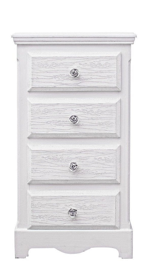 Bizzotto Dispensa con 4 cassetti Blanc Piccola Bianco