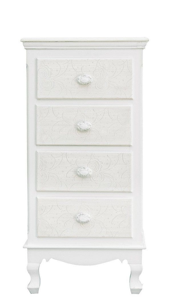 Bizzotto Dispensa con 4 cassetti Clorine Bianco