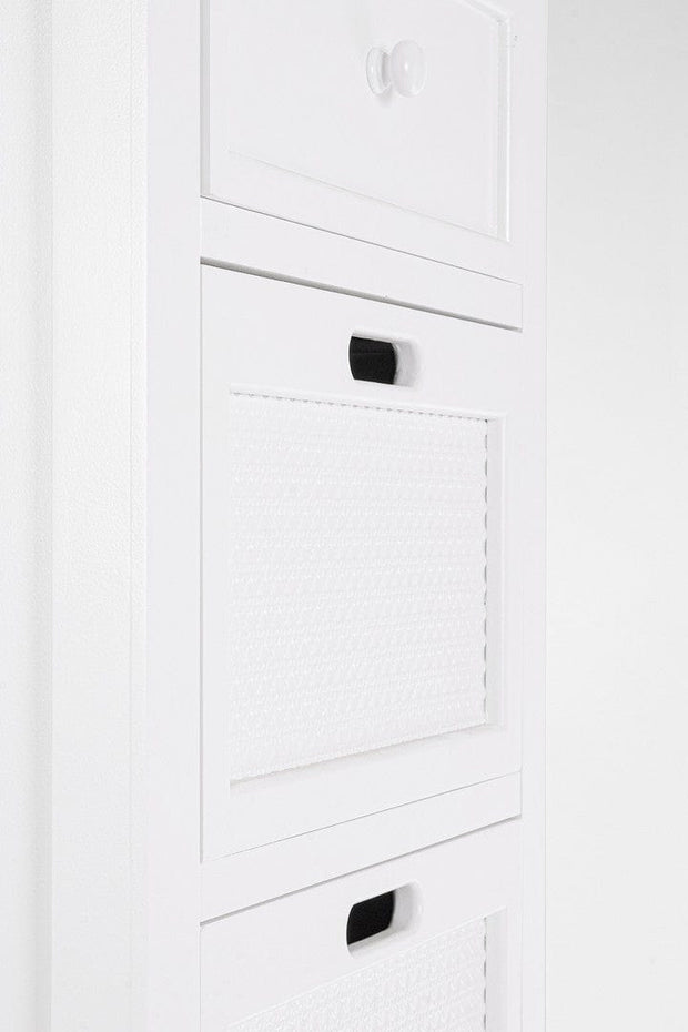 Bizzotto Dispensa con 4 cassetti Dorotea Bianco