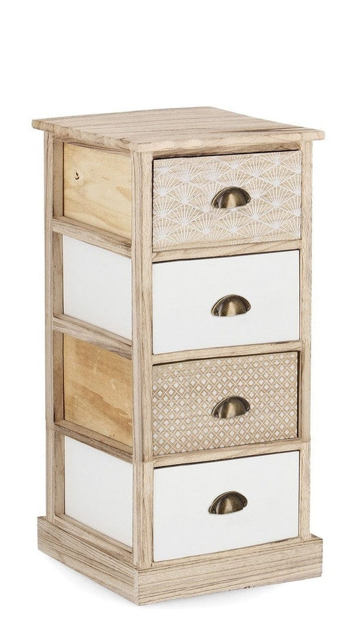 Bizzotto Dispensa con 4 cassetti Finnley Naturale