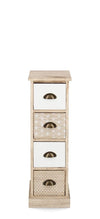 Bizzotto Dispensa con 4 cassetti Finnley Slim Naturale