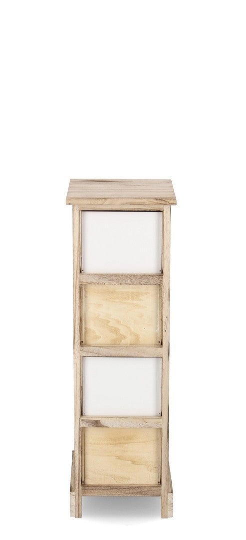 Bizzotto Dispensa con 4 cassetti Finnley Slim Naturale