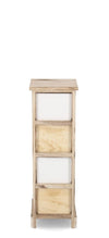 Bizzotto Dispensa con 4 cassetti Finnley Slim Naturale