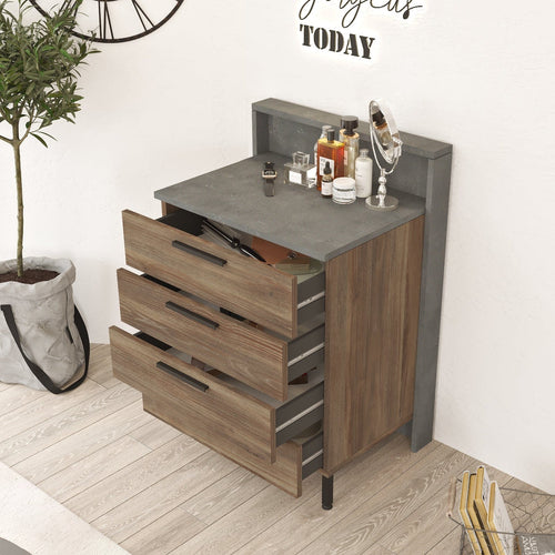 Asir Dispensa con 4 cassetti New Home HM6-CG Marrone