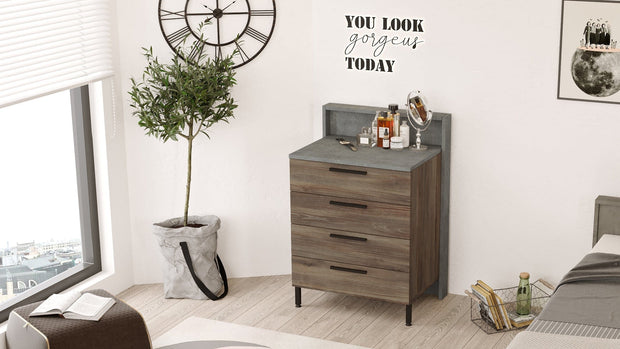 Asir Dispensa con 4 cassetti New Home HM6-CG Marrone