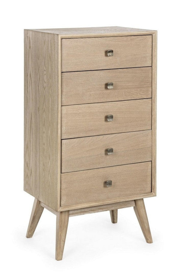 Bizzotto Dispensa con 5 cassetti Alannis Naturale