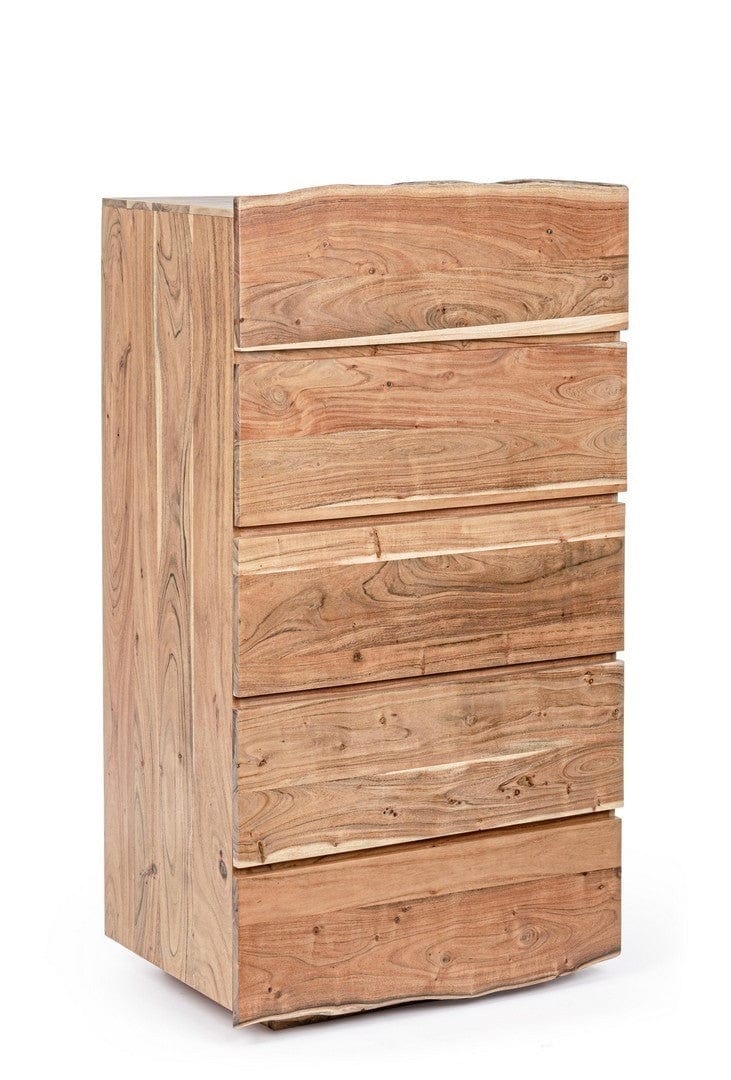 Bizzotto Dispensa con 5 cassetti Aron Naturale