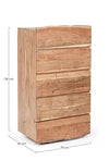 Bizzotto Dispensa con 5 cassetti Aron Naturale