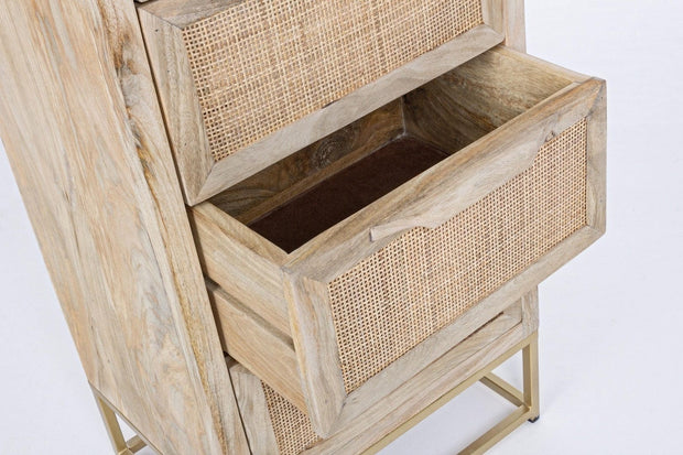 Bizzotto Dispensa con 5 cassetti Exor Naturale