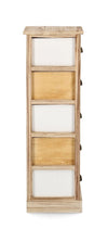 Bizzotto Dispensa con 5 cassetti Finnley Slim Naturale