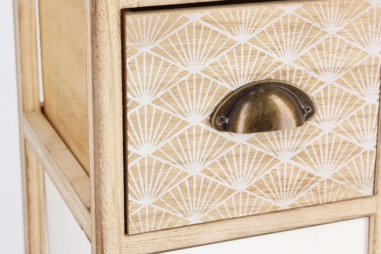 Bizzotto Dispensa con 5 cassetti Finnley Slim Naturale
