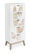 Bizzotto Dispensa con 5 cassetti Folium Bianco