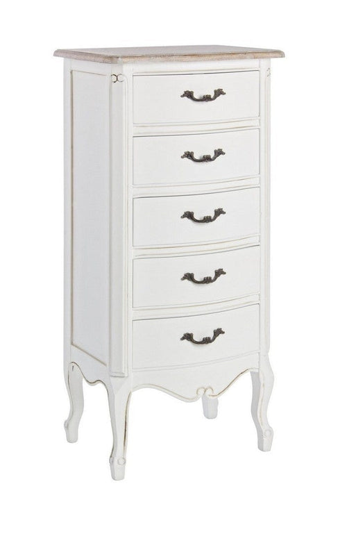 Bizzotto Dispensa con 5 cassetti Justine Bianco
