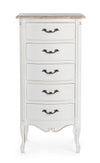 Bizzotto Dispensa con 5 cassetti Justine Bianco