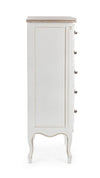 Bizzotto Dispensa con 5 cassetti Justine Bianco