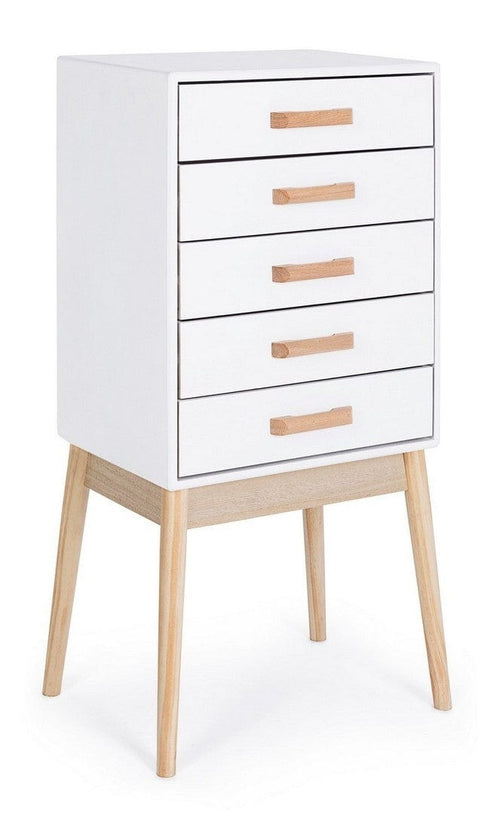 Bizzotto Dispensa con 5 cassetti Ordinary Bianco