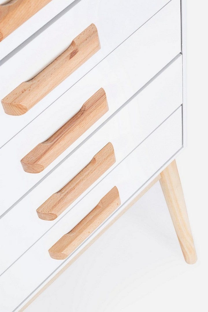 Bizzotto Dispensa con 5 cassetti Ordinary Bianco