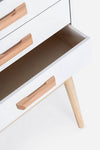 Bizzotto Dispensa con 5 cassetti Ordinary Bianco